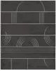 KMP3STA009RN6X Панно Мажорель чёрный глянцевый (из 6 частей 6х28,5) 36x28,5x1