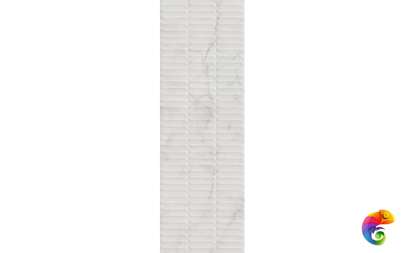 KM3090B0160R Тубкаль белый глянцевый структура обрезной 30x89,5x1,05