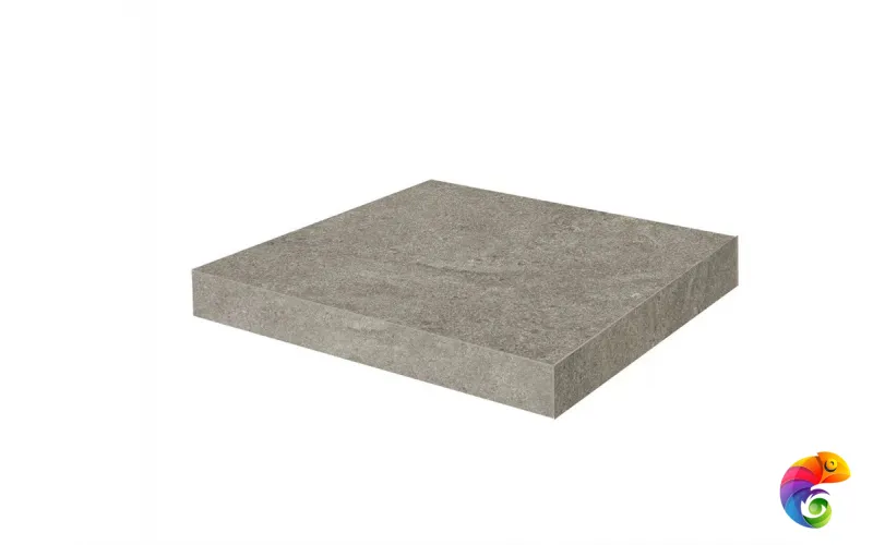 KM8080G0021RGCA Ступень угловая клееная Портленд бежевый тёмный матовый обрезной 33x33x0,9