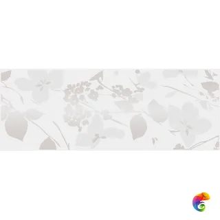 MLD/A67/15000 Декор Вилланелла Цветы белый 15х40х8