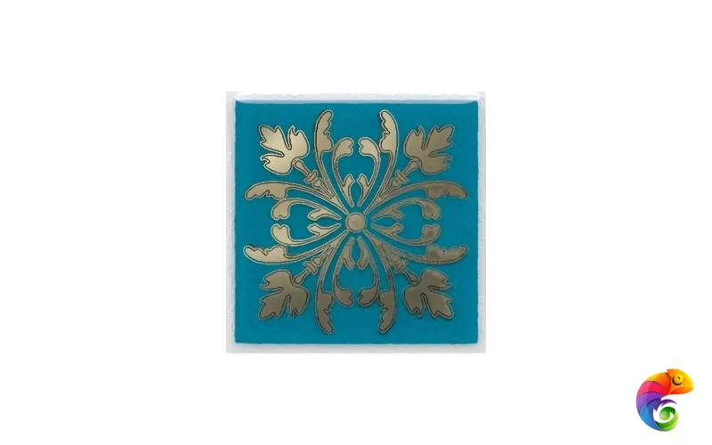 HGD/D252/5246 Вставка Клемансо бирюзовый 4,9х4,9х6,9