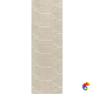 OP/C201/12138R Декор Безана бежевый обрезной 25x75x9