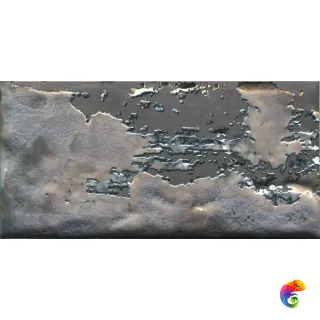 TG/C04/19067 Декор Граффити металл серый темный 20x9,9x8