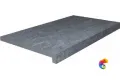 DL600600R20/GLF Ступень клеёная тип L Роверелла серый тёмный 34x60x20