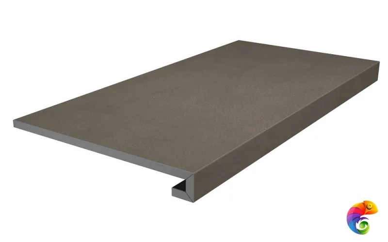 DD641820R/GCF Ступень клееная Про Чементо коричневый тёмный матовый 33x60x0,9