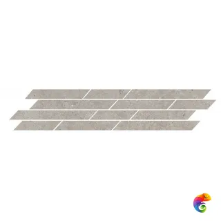 T036/SG6537 Декор Риккарди мозаичный серый светлый матовый 46,8x9,8x0,9