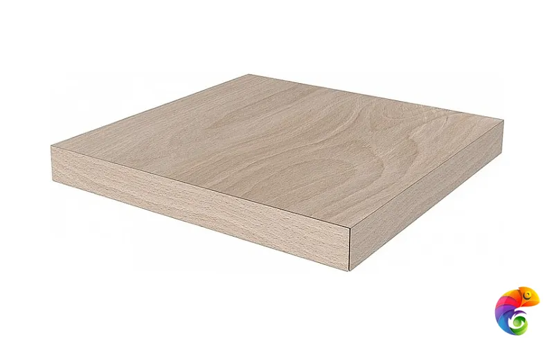 DL501420R/GCS Ступень угловая клееная левая Про Вуд бежевый светлый 33x33x0,9