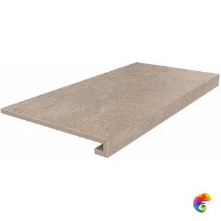 DD600120R/GCF Ступень клееная Про Стоун бежевый 33x60x0,9