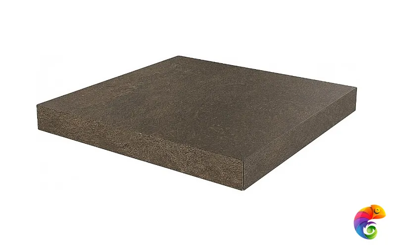 DD600220R/GCA Ступень угловая клееная Про Стоун коричневый  33x33x0,9