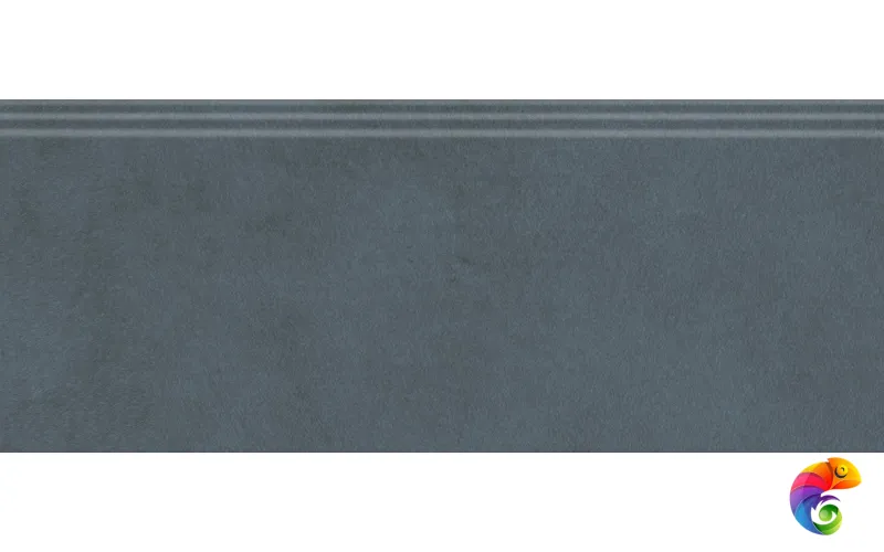 FMF019R Плинтус Чементо синий тёмный матовый обрезной 30x12x1,3
