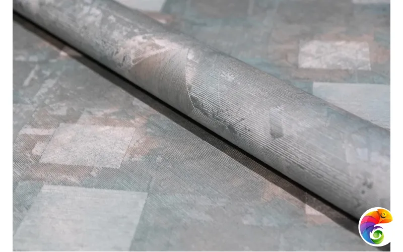 KM7105 Обои виниловые Винтаж база универсальная, зеленый (1, Т C) прямая стыковка