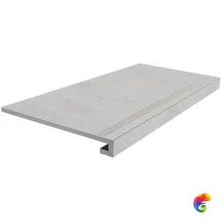 SG850292R/GCF Ступень клееная Монте Тиберио серый лаппатированный 33x80x0,9