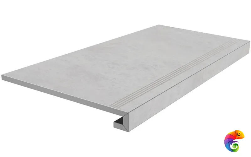 SG850292R/GCF Ступень клееная Монте Тиберио серый лаппатированный 33x80x0,9