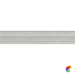BLF023R Бордюр Багет Монте Тиберио серый глянцевый обрезной 40x7,3x2,7
