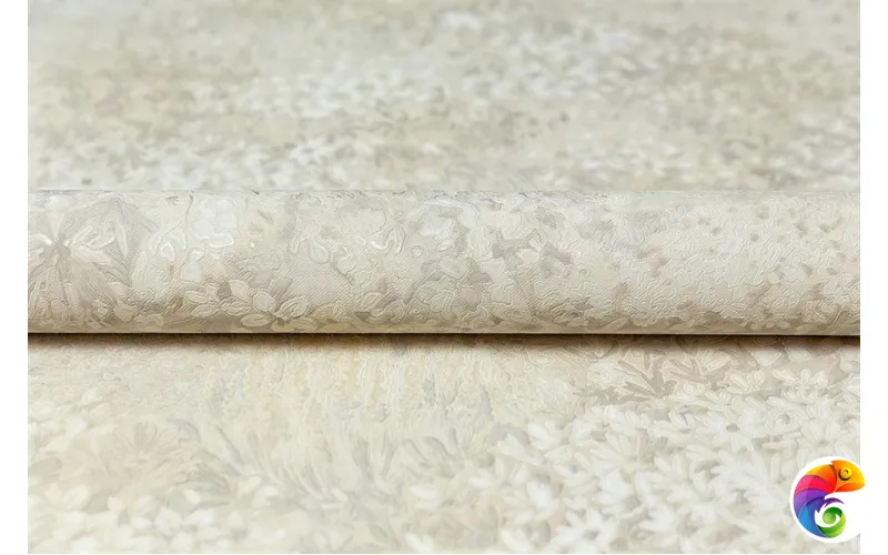 KM7507 Обои виниловые Апрель мотив-2, желтый серый 1,06х10 (1, Т D) прямая стыковка