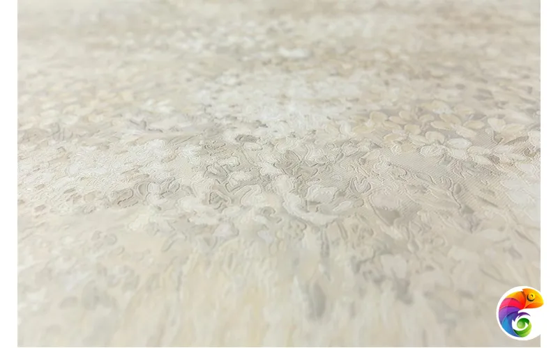 KM7507 Обои виниловые Апрель мотив-2, желтый серый 1,06х10 (1, Т D) прямая стыковка