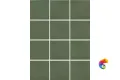KM1010G0050N Бахия зелёный глянцевый 29,8х39,8 из 12 частей 9,8x9,8x0,7