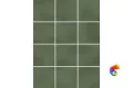 KM1010G0050N Бахия зелёный глянцевый 29,8х39,8 из 12 частей 9,8x9,8x0,7