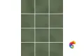 KM1010G0050N Бахия зелёный глянцевый 29,8х39,8 из 12 частей 9,8x9,8x0,7