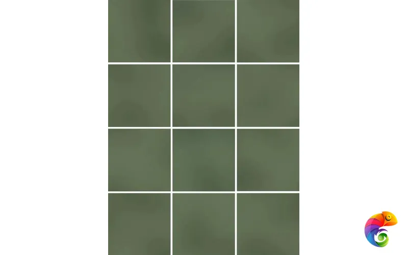 KM1010G0050N Бахия зелёный глянцевый 29,8х39,8 из 12 частей 9,8x9,8x0,7