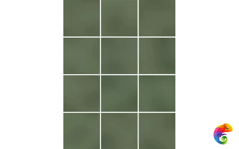 KM1010G0050N Бахия зелёный глянцевый 29,8х39,8 из 12 частей 9,8x9,8x0,7