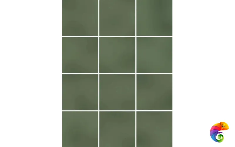 KM1010G0050N Бахия зелёный глянцевый 29,8х39,8 из 12 частей 9,8x9,8x0,7