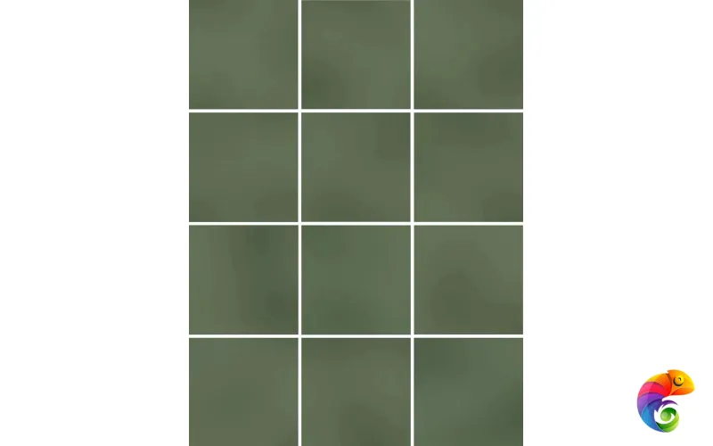 KM1010G0050N Бахия зелёный глянцевый 29,8х39,8 из 12 частей 9,8x9,8x0,7