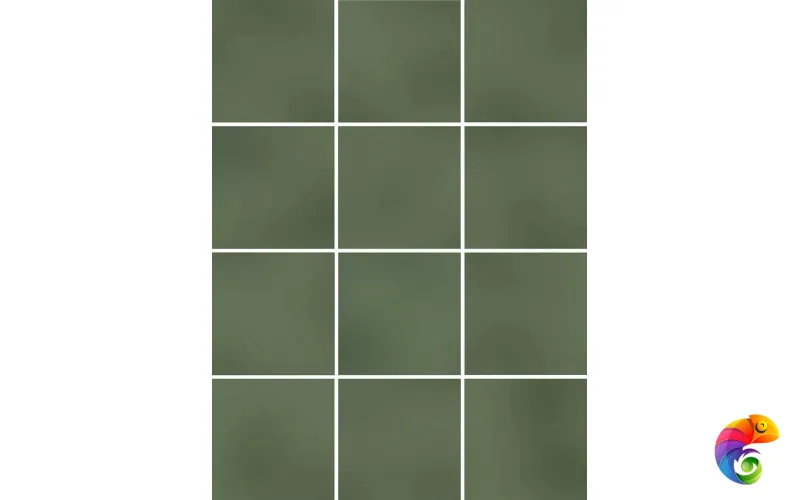 KM1010G0050N Бахия зелёный глянцевый 29,8х39,8 из 12 частей 9,8x9,8x0,7