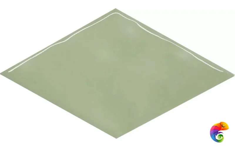 KMD2SRB008BN Декор Риад зелёный светлый глянцевый 13,5x7,8x0,9