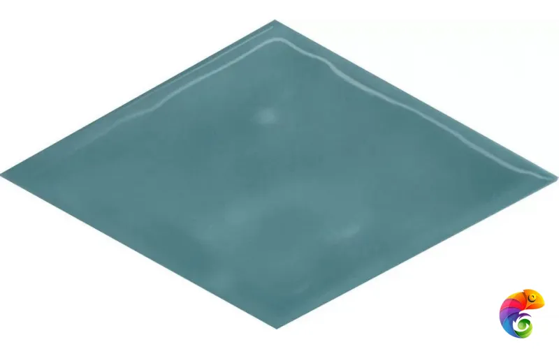 KMD2SRB010BN Декор Риад бирюзовый глянцевый 13,5x7,8x0,9