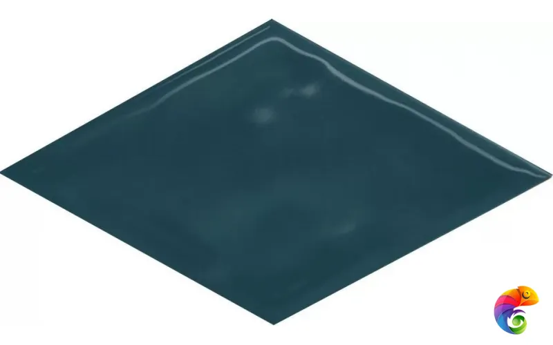 KMD2SRB011BN Декор Риад бирюзовый тёмный глянцевый 13,5x7,8x0,9