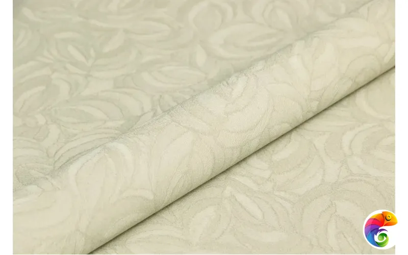 KM8616 Обои виниловые Мираж,  база универсальная,зелёный, листья (1, Т A) смещённая стыковка