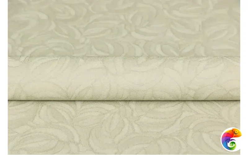 KM8616 Обои виниловые Мираж,  база универсальная,зелёный, листья (1, Т A) смещённая стыковка