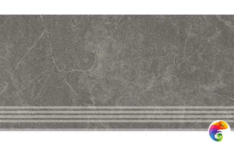 KM6060G0531RGRF Ступень фронтальная Эстерель серый тёмный матовый обрезной 30x60x0,9