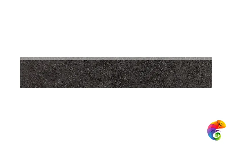 SG156000R/5BT Плинтус Сенат черный обрезной 40,2х7,6х8
