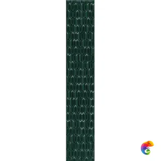LSB001 Бордюр Левада зеленый темный глянцевый 40х7 40x7,1x9