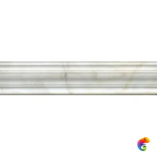 BLE024 Бордюр Багет Кантата белый глянцевый 25x5,5x1,8
