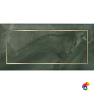 OS/C275/19077 Декор Сеттиньяно зелёный глянцевый 9,9x20x0,92