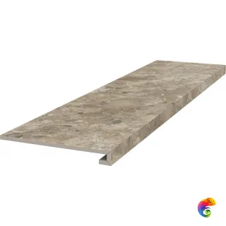 DL503020R/GCF Ступень клееная Ирпина бежевый обрезной 33x119,5x0,9