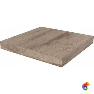 DL501520R/GCS Ступень угловая клееная левая Про Вуд бежевый темный 33x33x0,9