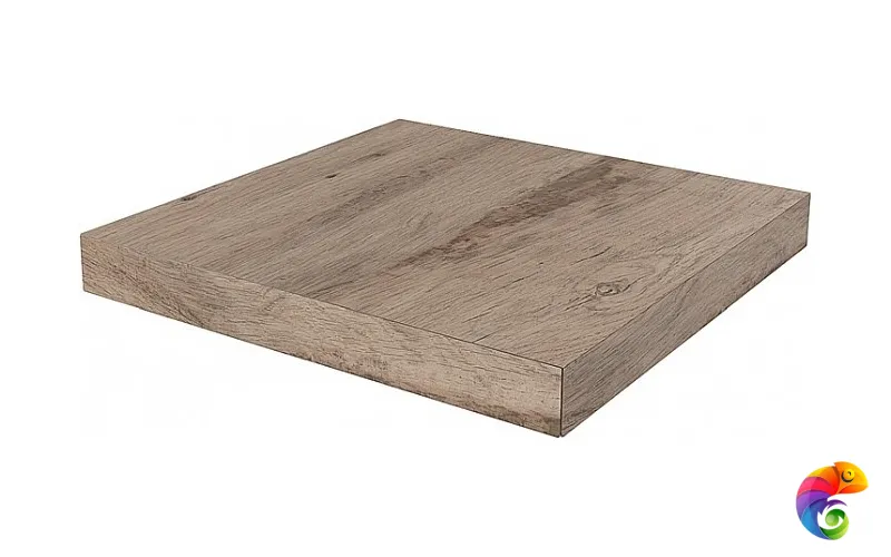 DL501520R/GCS Ступень угловая клееная левая Про Вуд бежевый темный 33x33x0,9