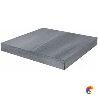 DL500520R/GCS Ступень угловая клееная левая Роверелла серый 33x33x0,9