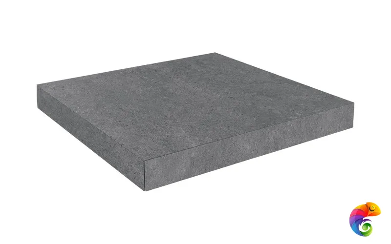 DL501120R/GCA Ступень угловая клееная Фондамента пепельный 33x33x0,9