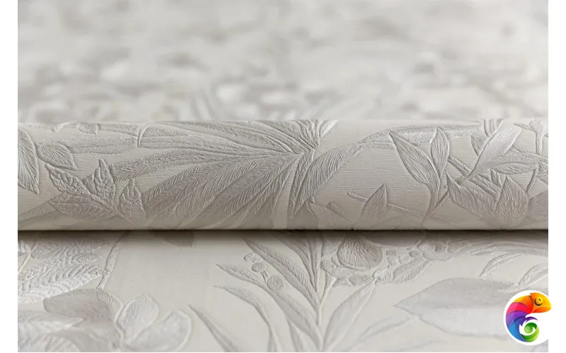 KM5901 Обои виниловые Джангл мотив, светлый бежевый  (1, Т E)