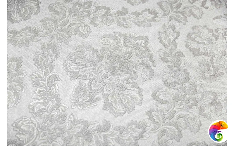 KM5501 Обои виниловые Палаццо, мотив, белый (1, Т F) прямая стыковка