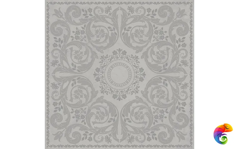 HGD/B592/SG850290R Декор Риальто 2 серый матовый обрезной 80x80x0,9