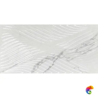 11281R Коррер белый глянцевый структура обрезной 30x60x1