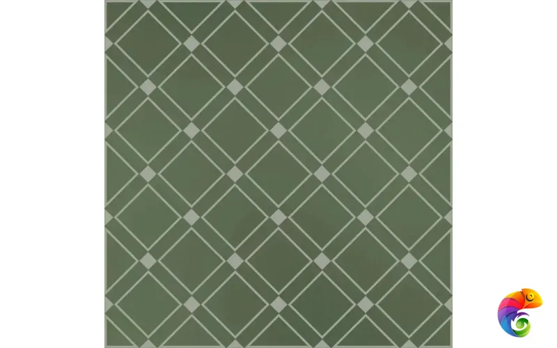 KMD3STA015GN Декор Бахия 1 зелёный глянцевый 9,8x9,8x0,7