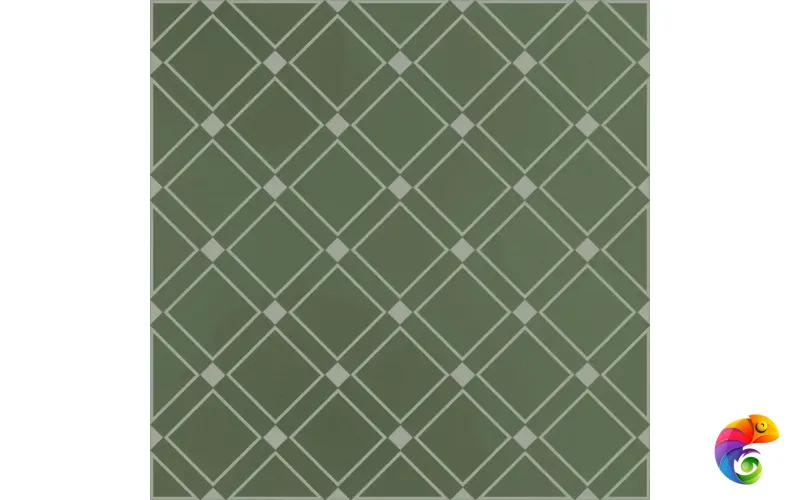 KMD3STA015GN Декор Бахия 1 зелёный глянцевый 9,8x9,8x0,7