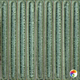 KMD2SOB006BN Декор чипсет Далия зелёный глянцевый 20x20x0,95